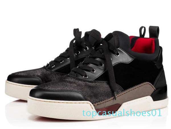 

2020 classic red bottom shoes for men sneaker sports shoes sneakers trainers birthday wedding gift t01, Black