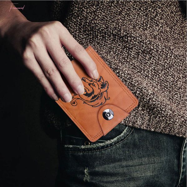 

2020 new design men bifold business leather wallet short men wallet leather rfid blocking fashion standard wallets hot, Red;black