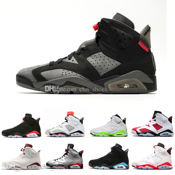 

6s mens basketball shoes 2019 bred infrared 23 3m reflective bugs bunny tinker black cat sport blue unc flint psg 6 vi men sneakers us 7-13