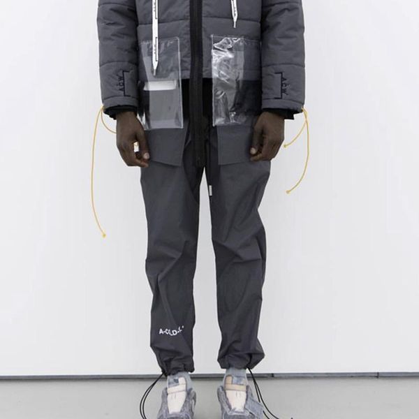 

2019 accw брюки роскошные модные уличные скейтборд мужчины женщины повседневные свободные брюки спорт фитнес дышащие брюки спортивные брюки, Black