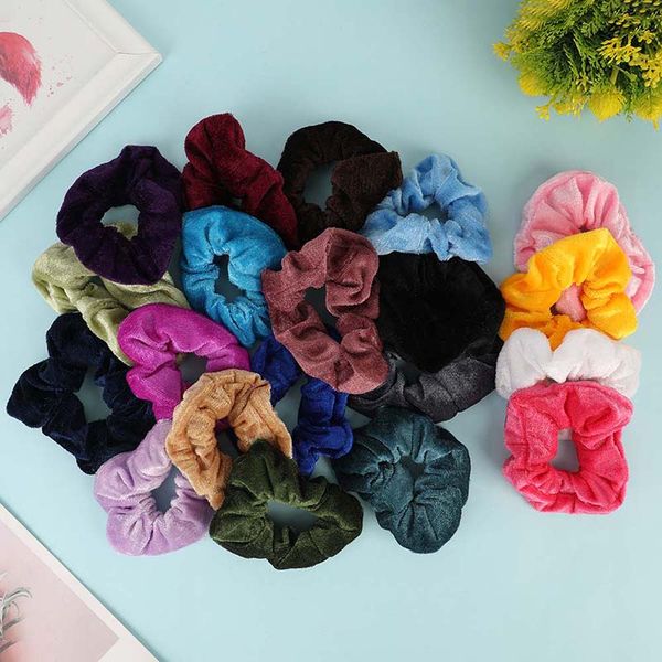

9/10/15/20pcs/pack hair scrunchies velvet cotton elastic hair bands ties ropes velvet large intestine accessories