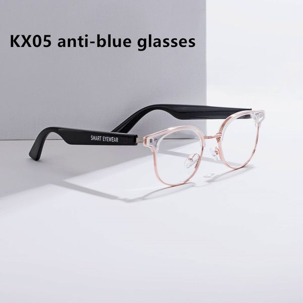 

kx bluetooth 5.0 sunglasses outdoor smart bluetooth glasses wireless sport headset with microphone anti-blue glasses, White;black