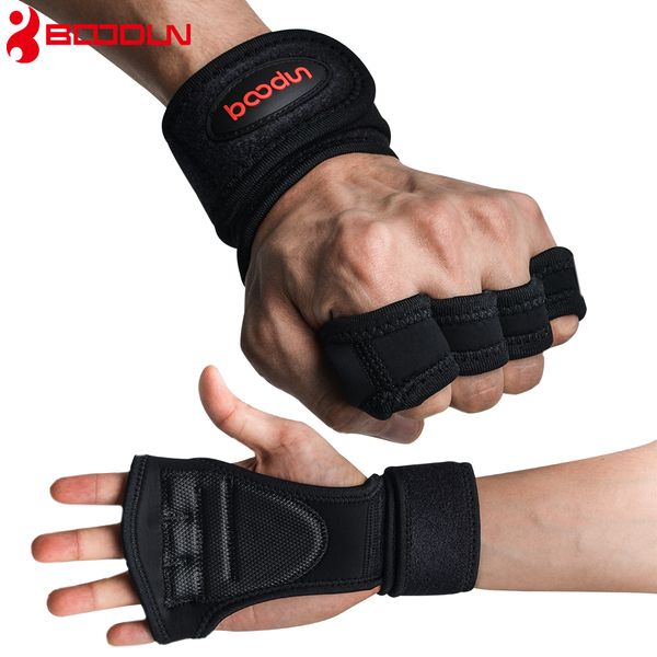 

weightlifting gym gloves wrist wrap suport fitness gloves half finger power lifted hand grips fingerless sports dumbbells