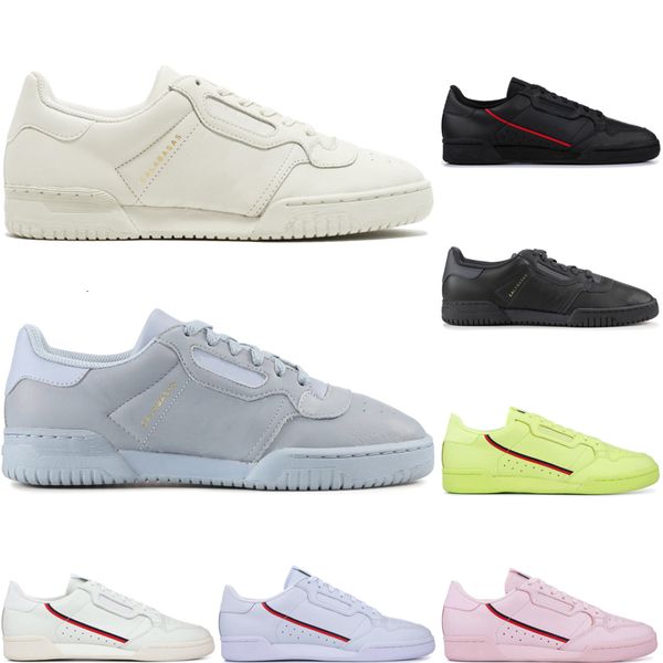 

women men continental 80 calabasas powerphase classic fashion casual shoes kanye west aero blue core black og white des chaussures