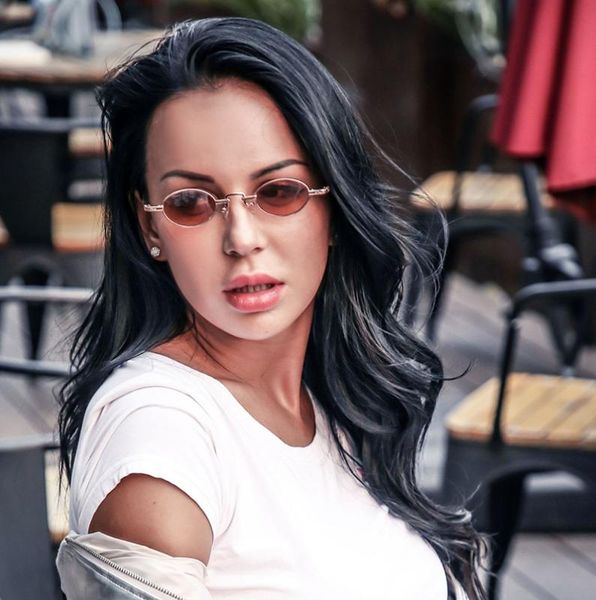 

jackjad fashion trend slim oval metal frame steampunk sunglasses small cool vintage brand design sun glasses 22020, White;black