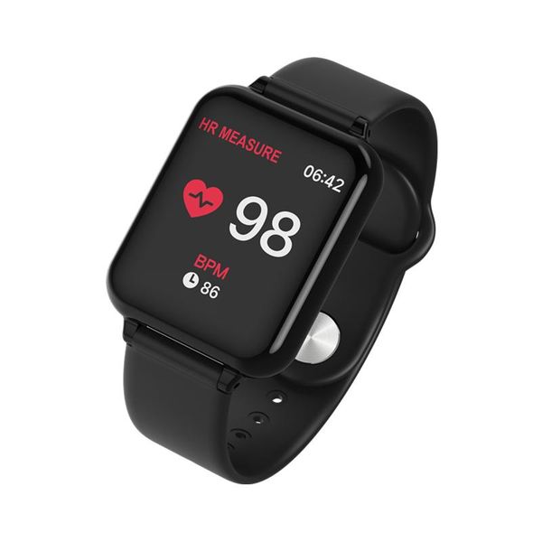 

watches sport smart b57 android watch women blood waterproof smart heart with watch pressure rate men phone for smartwatch fdogk, Slivery;brown