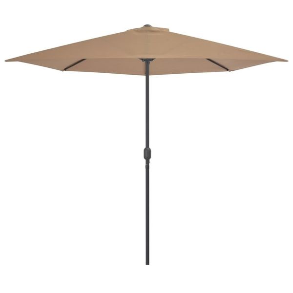 

taupe полукруглого балкона патио зонтик 300x150cm садовые наборы