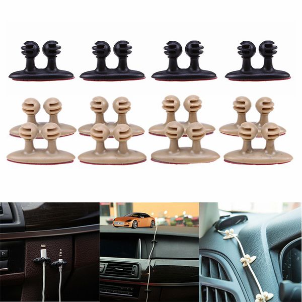

8pcs multi-purpose line cable clip car usb headphone charger wire cord clip convenient cable clamps auto interior accessories
