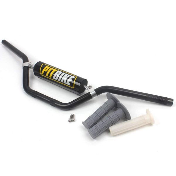 

motorcycle 7/8" 22mm handlebar black handle bar foam pad gray grips for crf yzf kxf klx rmz drz pit dirt bike motocross