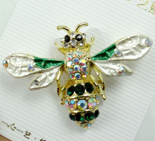 

bee brooches men women suits dress hat collar brooch pins scarf buckle party weddings banquet brooch gifts w6, Gray