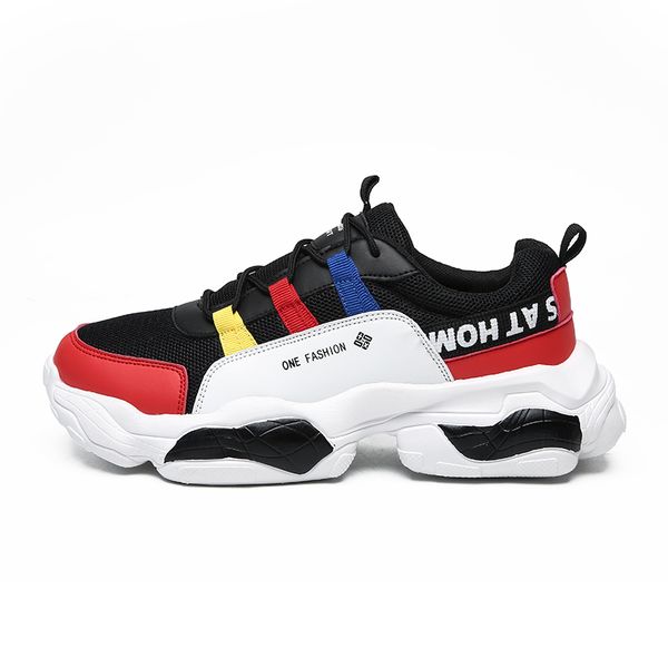

men women classic triple black white red platform sneakers mens fashion designer leather shoe outdoor casual walking sport trainers