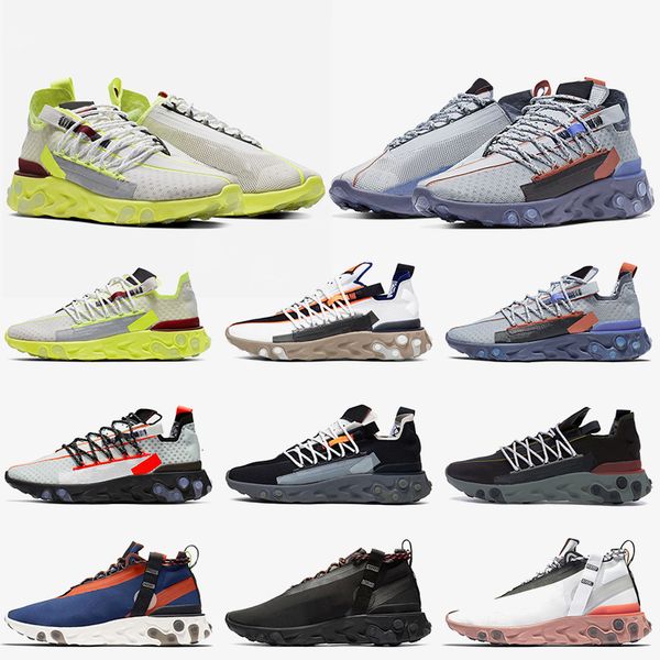 

2019 react ispa mid women mens running shoes anthracite light crimson gunsmoke platinum volt reacts designer trainers sneakers