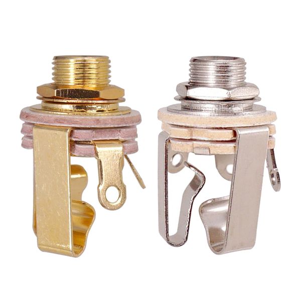 

2 pcs. 6.35mm mono jack audio output jack for electric guitar bass pickups