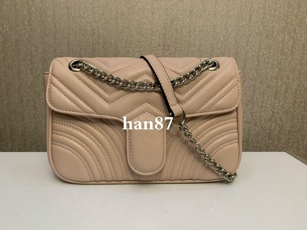 

new style handbags purses women shoulder bags sliver chain crossbody bag pu leather messenger handbags crossbody bag wallet 26cm