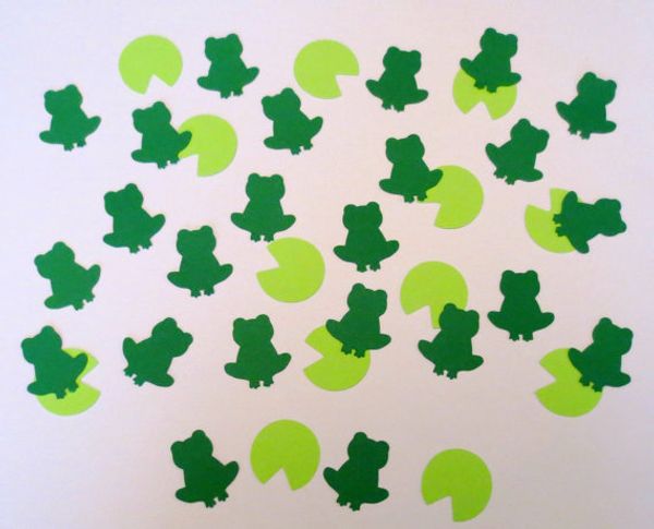 Choose Your Colorsfrog And Lilly Pad Die Cut Confetti Wedding