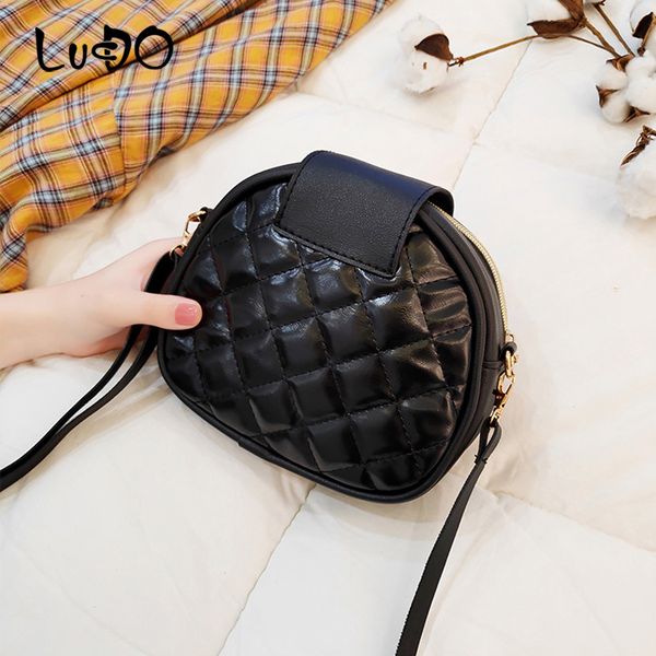 

lucdo мода pu кожа plaid сумки lady mini плеча crossbody сумка сотовый телефон сумка малый totes сумки