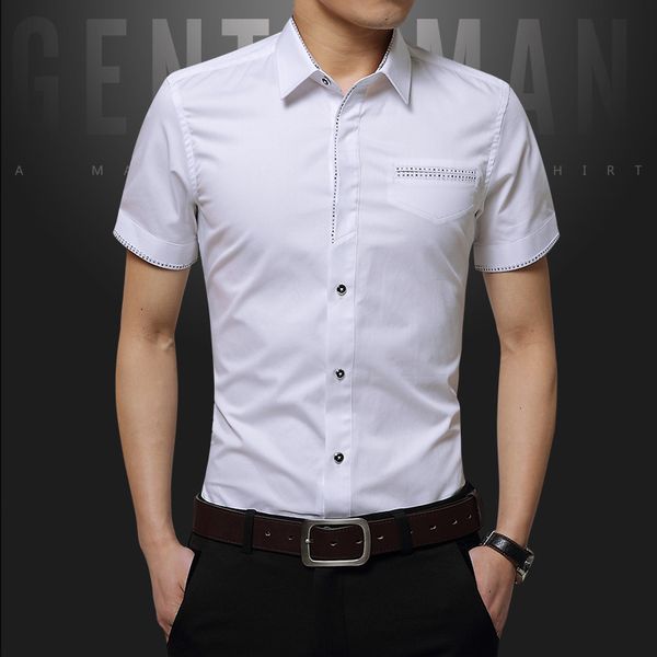 camisas para hombre blancas manga corta