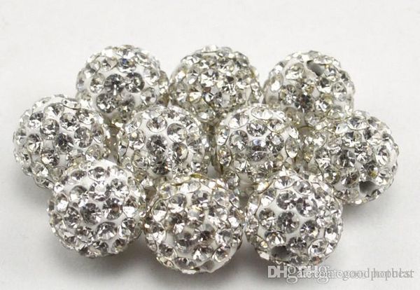 

100pcs/lot m3532 10mm mixed multi color ball crystal crystal bead bracelet necklace beads.new beads lotrhinestone diy t5353