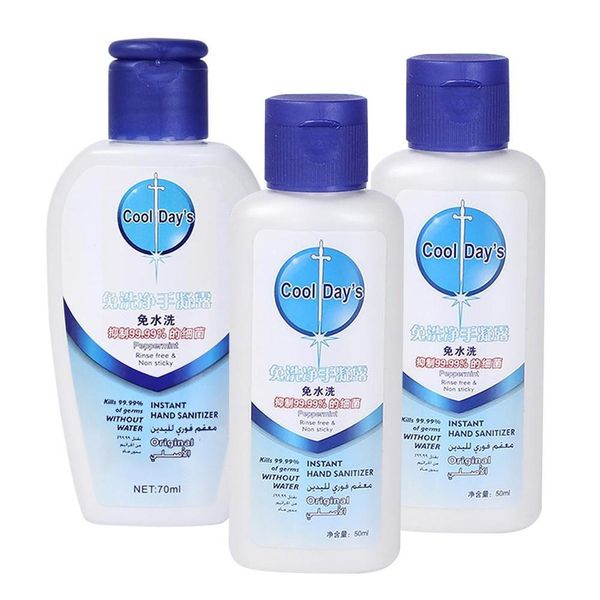

50/70/100ml antibacterial quick-drying alcohol disposable hand sanitizer hands-water disinfecting hands wash gel hand clean