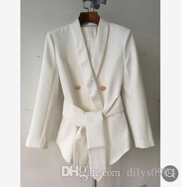 

костюмы большой v-образным вырезом женские блейзеры одежда одежда металл двубортный зеленый фрукт галстук пояса костюм куртка изящные белые, White;black