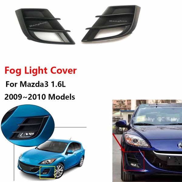 

front bumper grille fog light cover for 3 2008 2009 model 1.6 bl
