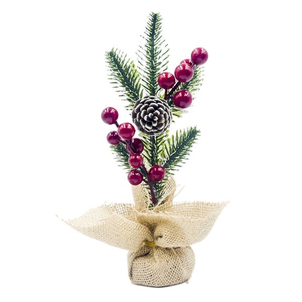 

new christmas pine needles cut table set creative red fruit pine fruit deskdecoration ornaments explosion models