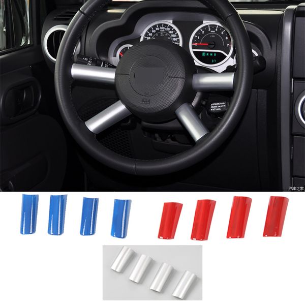Steering Wheel Decoration Cover Trim Abs Decoration Cover For Jeep Wrangler Jk 2007 2010 Car Interior Accessories Truck Interiors Trucks Interior From