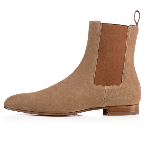 

fashion elegant business designer men black leather knight boots high red bottom boots,brand flat ankle boots casual t01