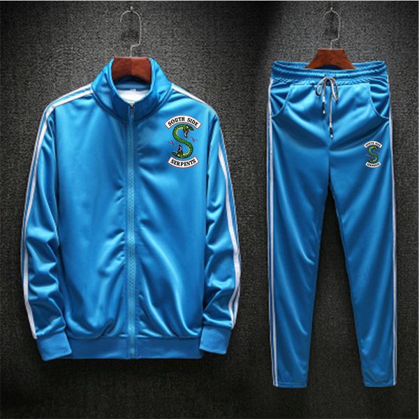 

wholesale-sport suit men quick dry sports suits loose tracksuits mens summer autumn fitness running suits set warm jogging tracksuit, Black;blue