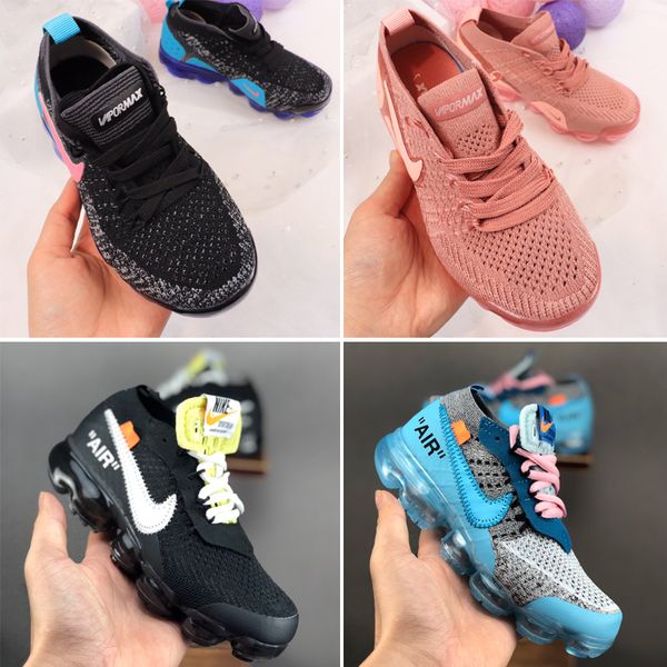 

Nike Air Vapormax 2018 2019 Специальные ботинки акции дизайнер 2018. Дети Skate Мальчики и девочки Дети обувь 6 цветов Детская одежда Обувь Kid Кроссовки Eur 28-35