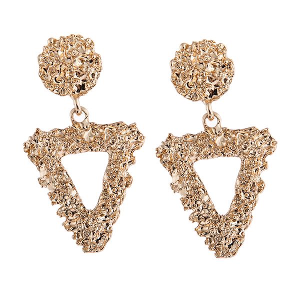 

fashion triangle shape earrings pendant ear studs charms women jewelries, Golden