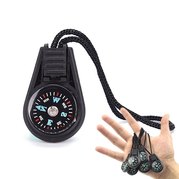 

1pc outdoor mini compass for camping hiking hiker hunting travel portable univesal multi-functional key chains useful tool
