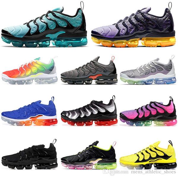 

К 2020 году новых мужчин плюс TN обувь кроссовки воздухопроницаемый воздушный кузен дизайнер кроссовок быть правдой винограда тройной черный Ainbow тренеров женщин спортивной обуви