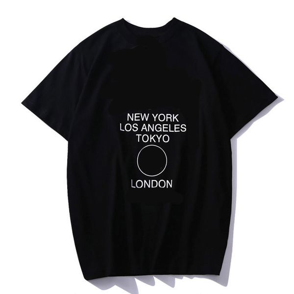 

мужская дизайнерская футболка летний бренд роскошные футболки для мужчин и женщин пара хип-хоп уличная одежда топы тройники 111, White;black