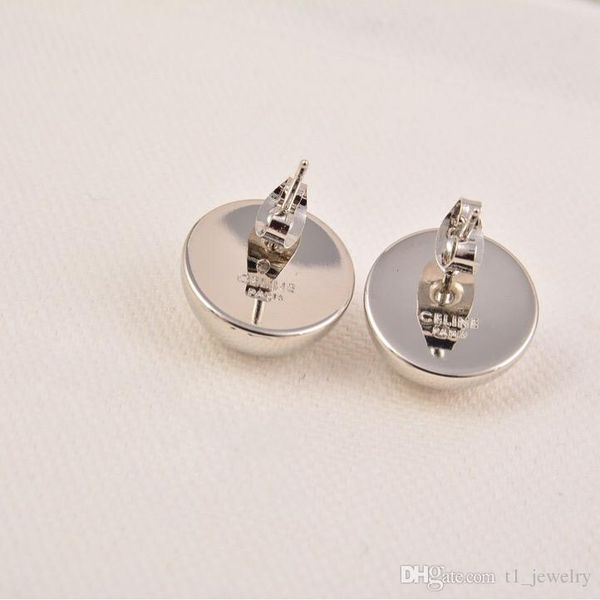 

women s925 silver ball stud threader earrings woman wedding fine jewelry, Golden