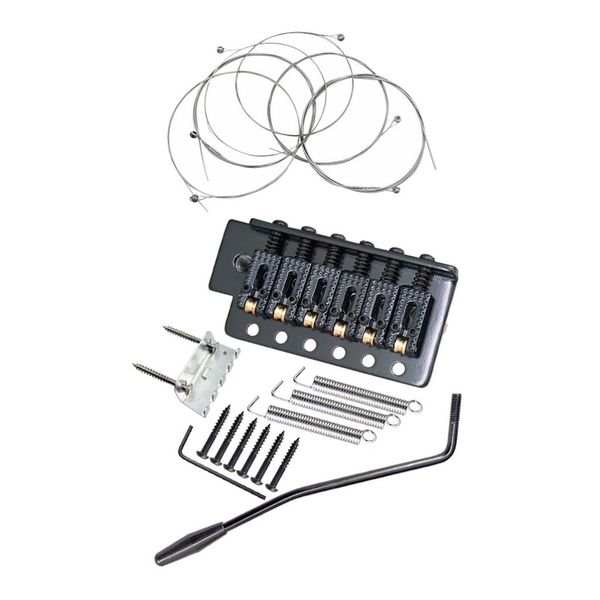 

1 set roller saddle tremolo bridge+nickel plated strings for fender st sq guitar