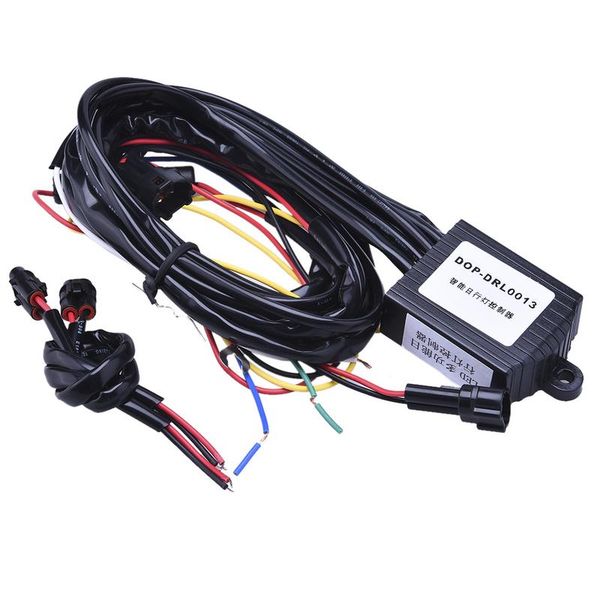 

drl controller car led daytime light auto on/off drl controller wire with flash reduce light and synchronous steering function