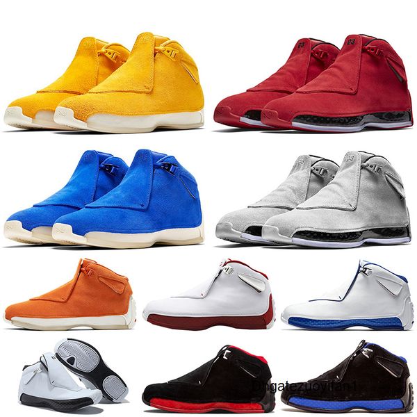 

selling jumpman 18s luxury suede basketball shoes toro bred defining moments og asg black royal black white blue trainers mens sneakers