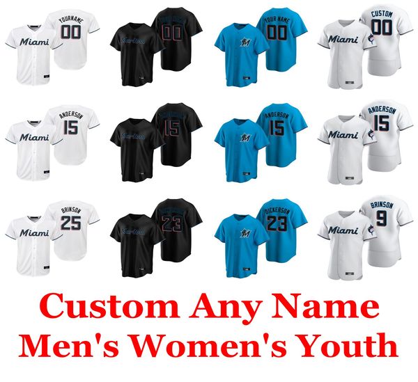 

baseball jerseys brinson jersey brandon kintzler brian anderson chad wallach corey dickerson sandy alcantara jeff brigham custom stitched, Blue;black