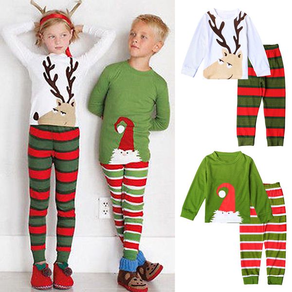 

Xmas Toddler Infant Kids Baby Boy Girl Pajama Sets Clothes Kids Christmas Sleepwear Nightwear Pajamas Set