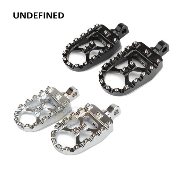 

mx 360Â° roating foot pegs motorcycle wide fat footpegs bobber footrests for dyna fatboy sportster iron 883 street bob