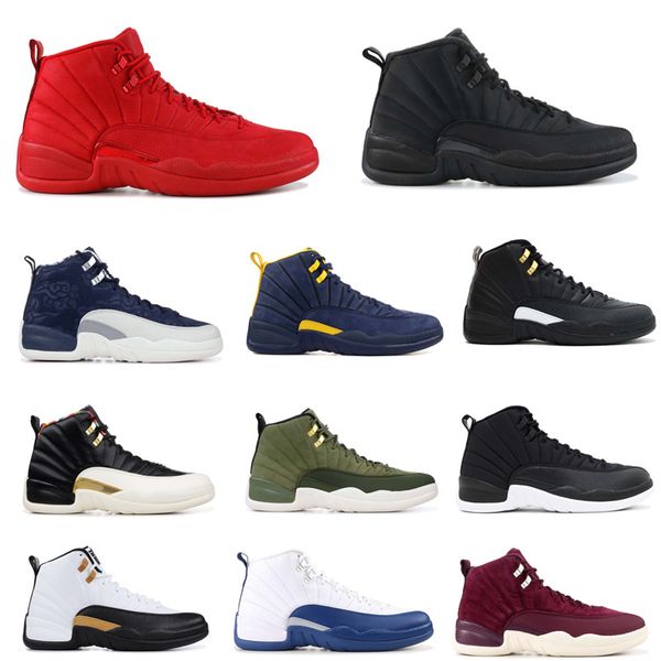 

2019 12 Gym Red Basketball Shoes Vachetta Tan Wings International Flight Michigan Taxi Men Designer Sport Shoe The Master Sneaker With Box