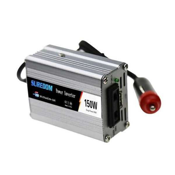 

vodool vehicle 150w car power solar inverter dc 12/24v to ac 110/220v voltage sine wave converter charger adapter newest