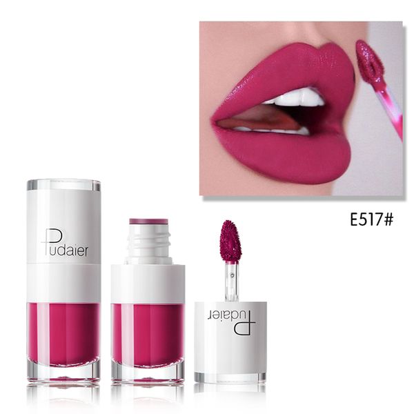 

pudaier matte lip gloss long lasting liquid lipstick moisturizing waterproof non-stick cup lip glaze makeup cosmetic tslm2