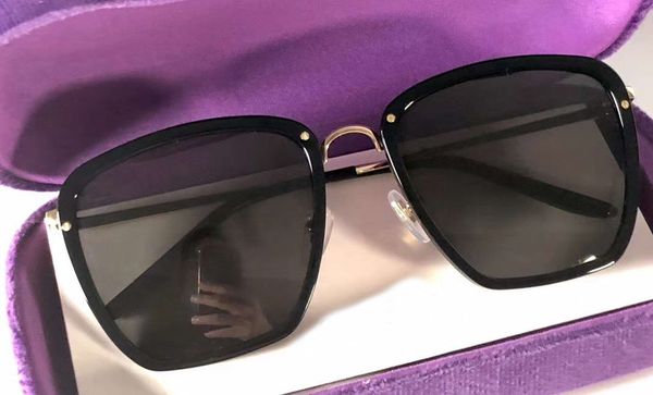 

0763s square with metal gold black grey luxury lenses 0673 new case gafas de sunglasses frame men glasses sol sunglasses lrasj, White;black