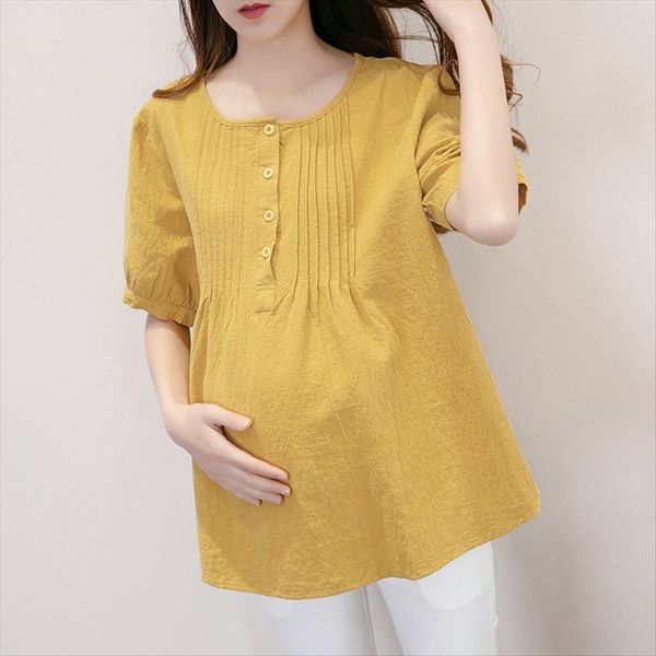 

2020 pregnant women's clothes short-sleeved loose large-size t-shirt clothing summer clothes fashionable moms' pregnant women', White