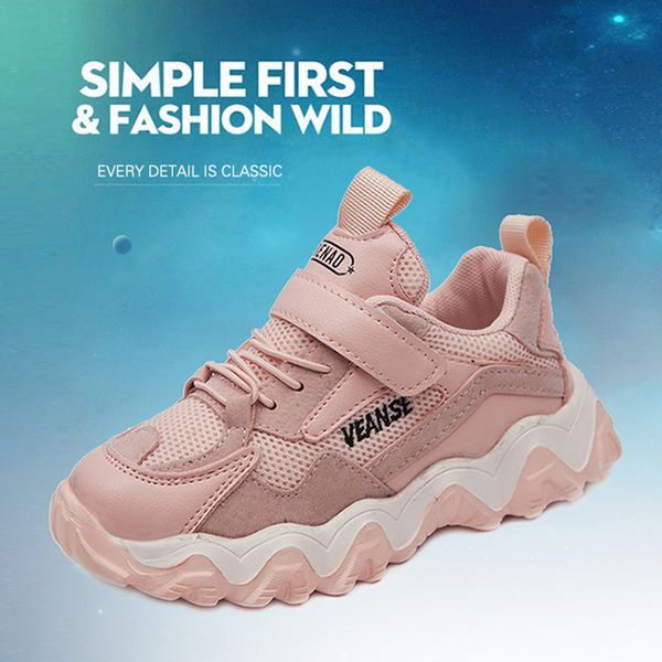 

new spring kids shoes breathable non-slip boys girls sport shoes soft sole mesh children running sneakers fashion baby