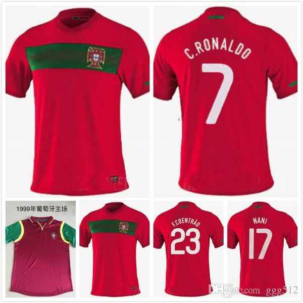 

10 11 portugaling домой ретро футбол джерси 2010 2011 portugaling южной африки кубка мира джерси ronaldo nani s-xxl ретро рубашки футбола, Black;yellow