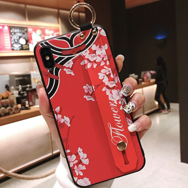 

чехол для телефона mobile shell мода телефон силиконовые браслеты подставка для iphone 6s 7 8 xr xs 11 pro max небьющееся shell бесплатная д