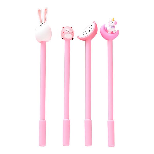 

cute cartoon gel pen small fresh creative personality student stationery set combination pink girl heart pen
